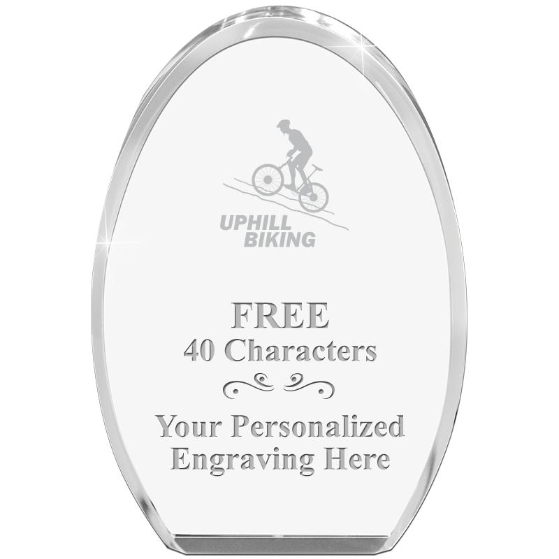 OVAL STANDING PAPERWEIGHT