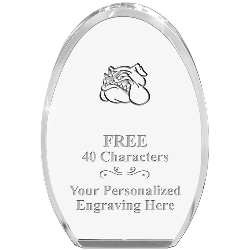 OVAL STANDING PAPERWEIGHT