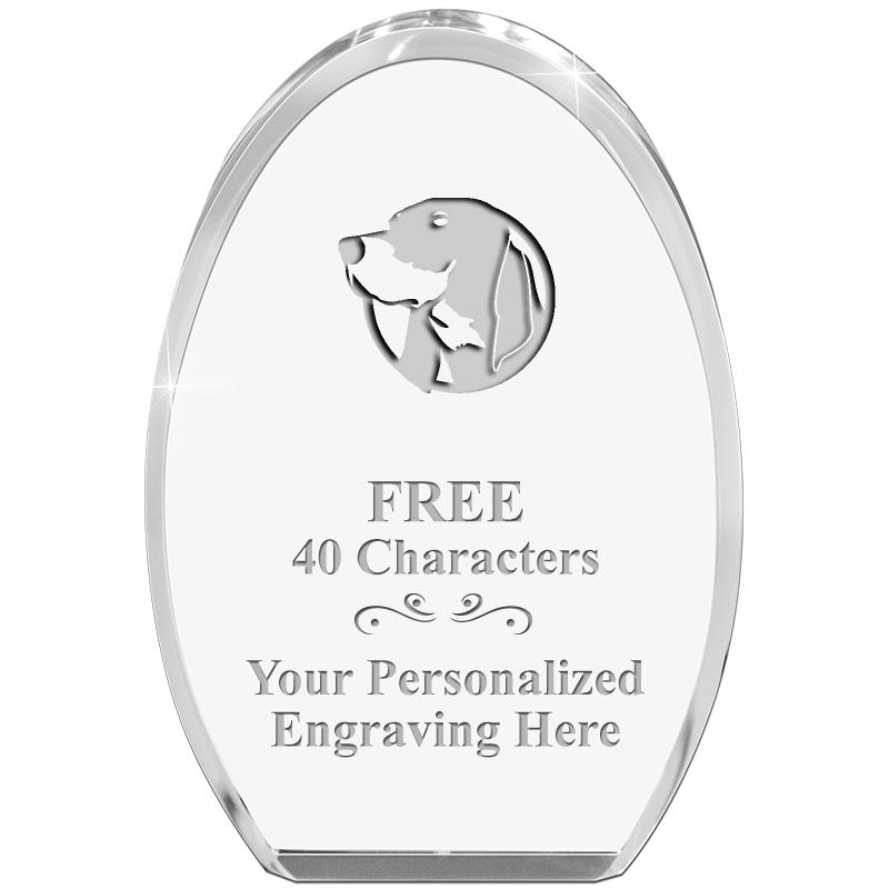 OVAL STANDING PAPERWEIGHT