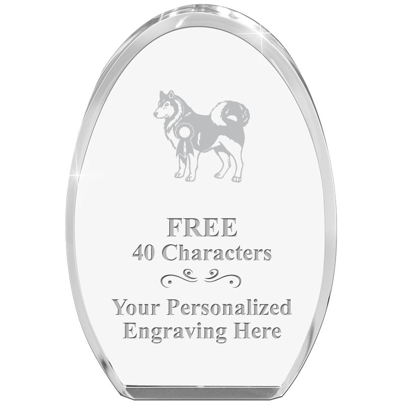 OVAL STANDING PAPERWEIGHT