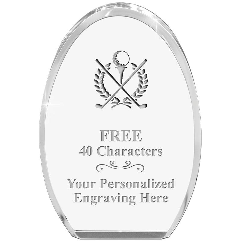 OVAL STANDING PAPERWEIGHT