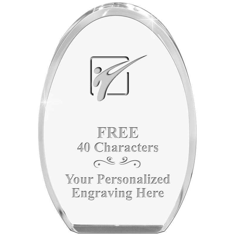 OVAL STANDING PAPERWEIGHT