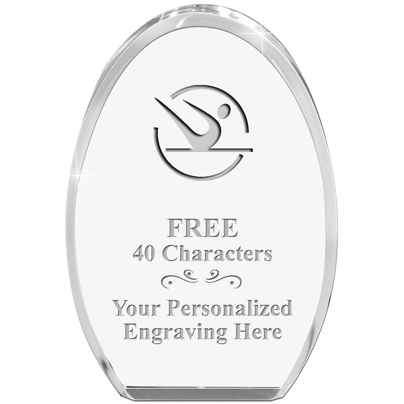 OVAL STANDING PAPERWEIGHT