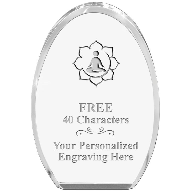 OVAL STANDING PAPERWEIGHT