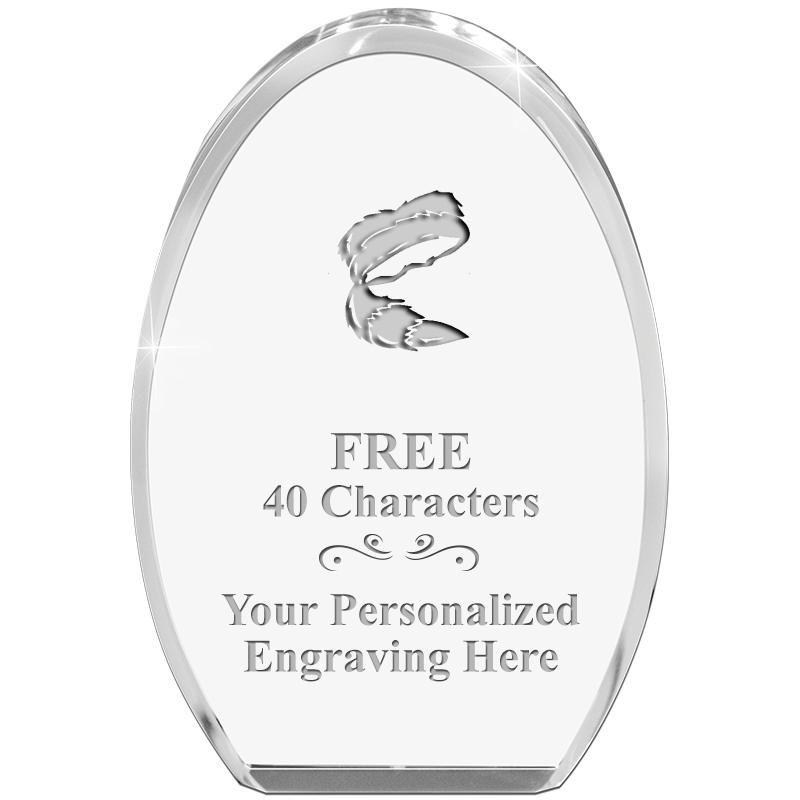 OVAL STANDING PAPERWEIGHT