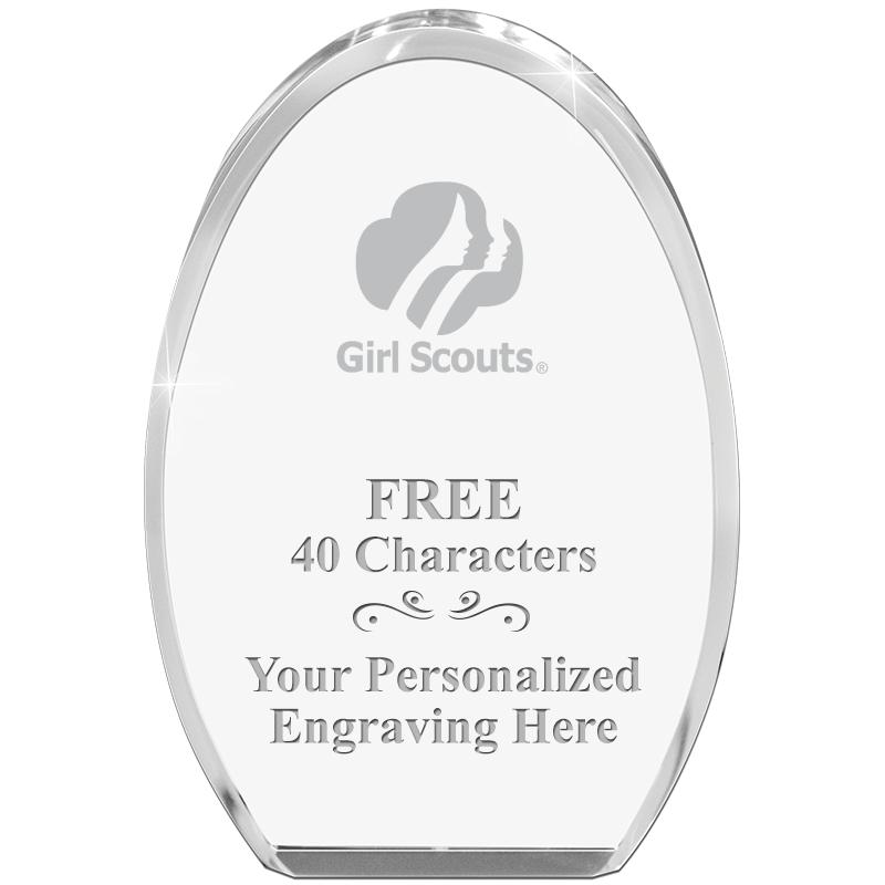 OVAL STANDING PAPERWEIGHT