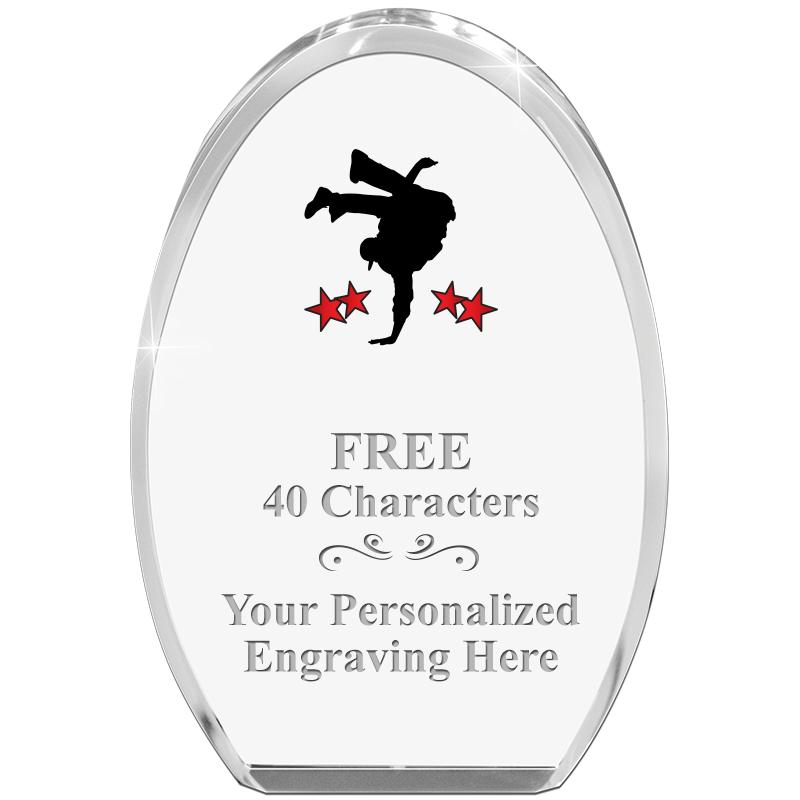 OVAL STANDING PAPERWEIGHT