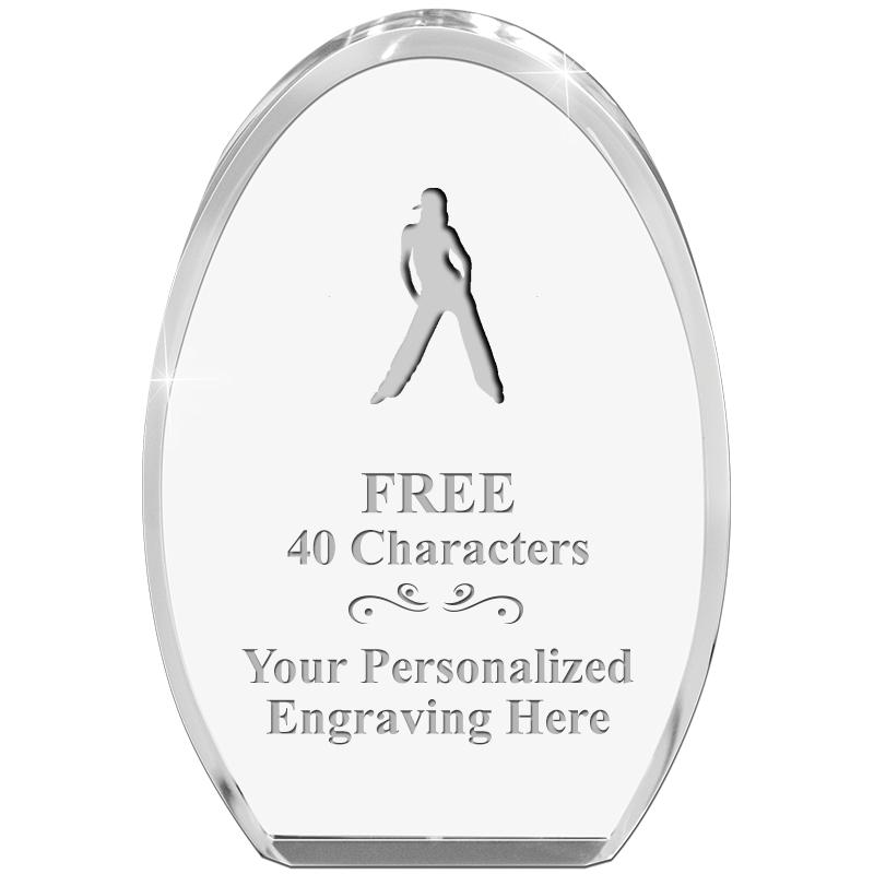 OVAL STANDING PAPERWEIGHT