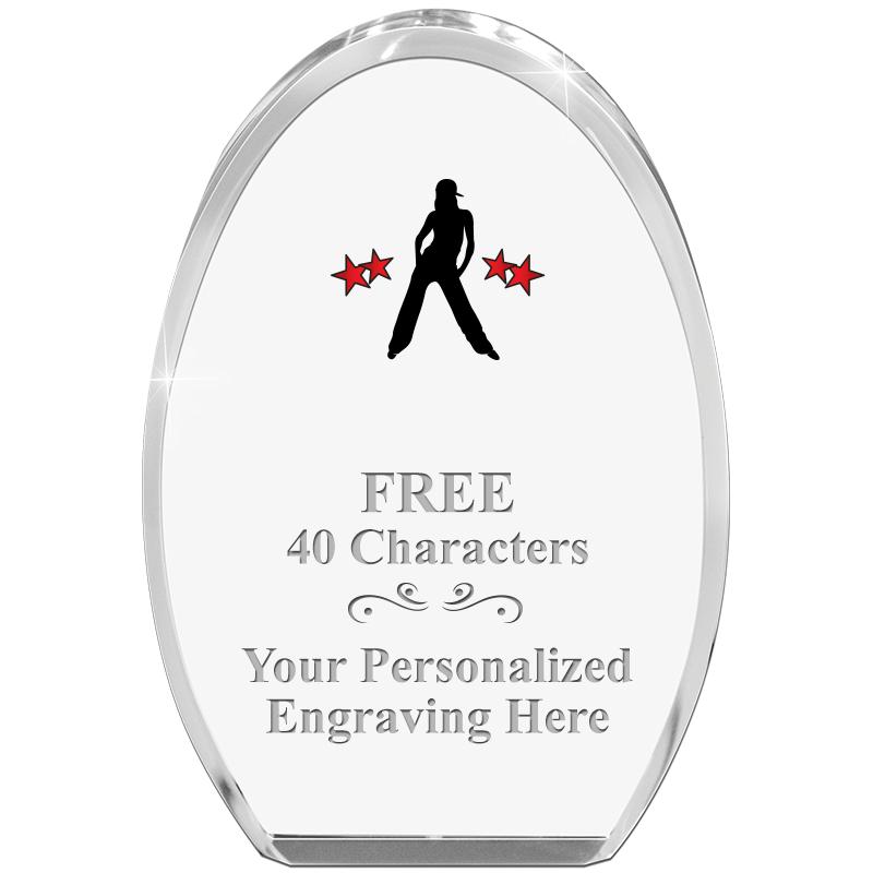 OVAL STANDING PAPERWEIGHT