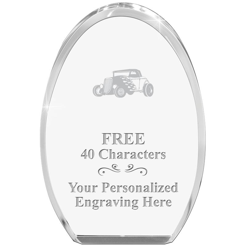 OVAL STANDING PAPERWEIGHT