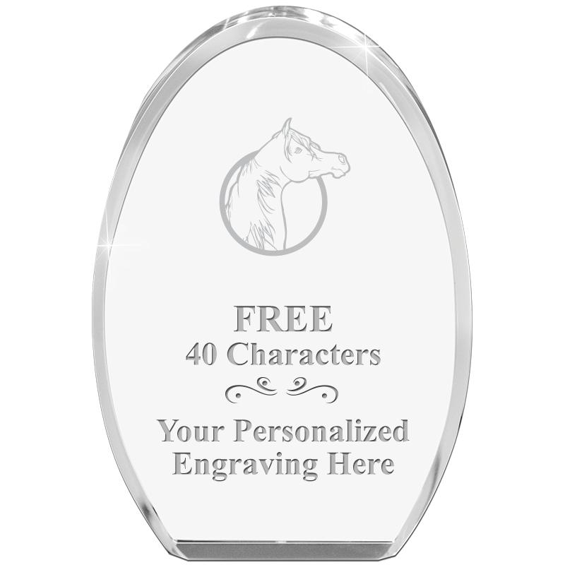 OVAL STANDING PAPERWEIGHT