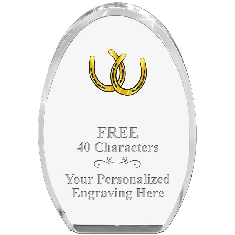 OVAL STANDING PAPERWEIGHT