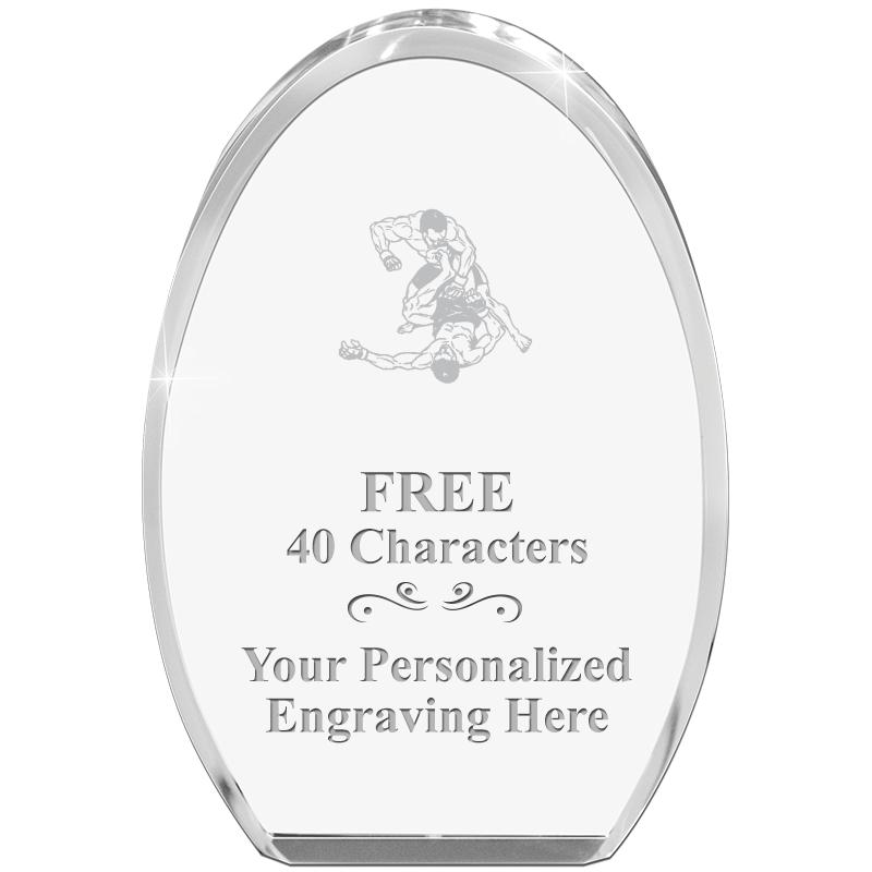 OVAL STANDING PAPERWEIGHT