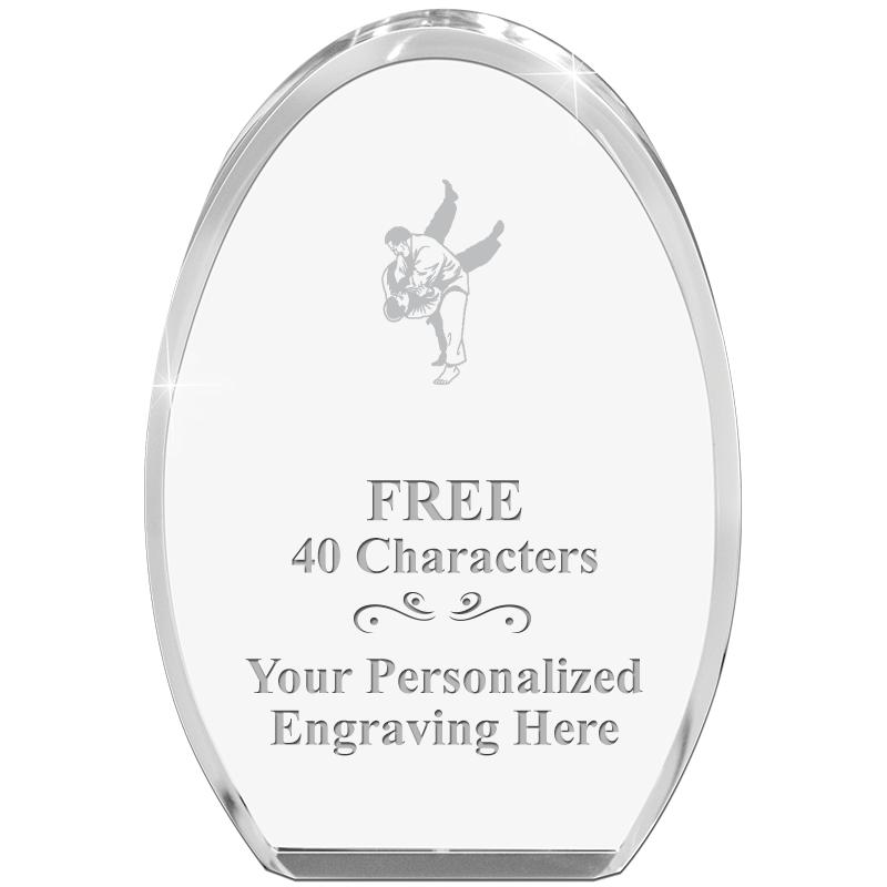 OVAL STANDING PAPERWEIGHT