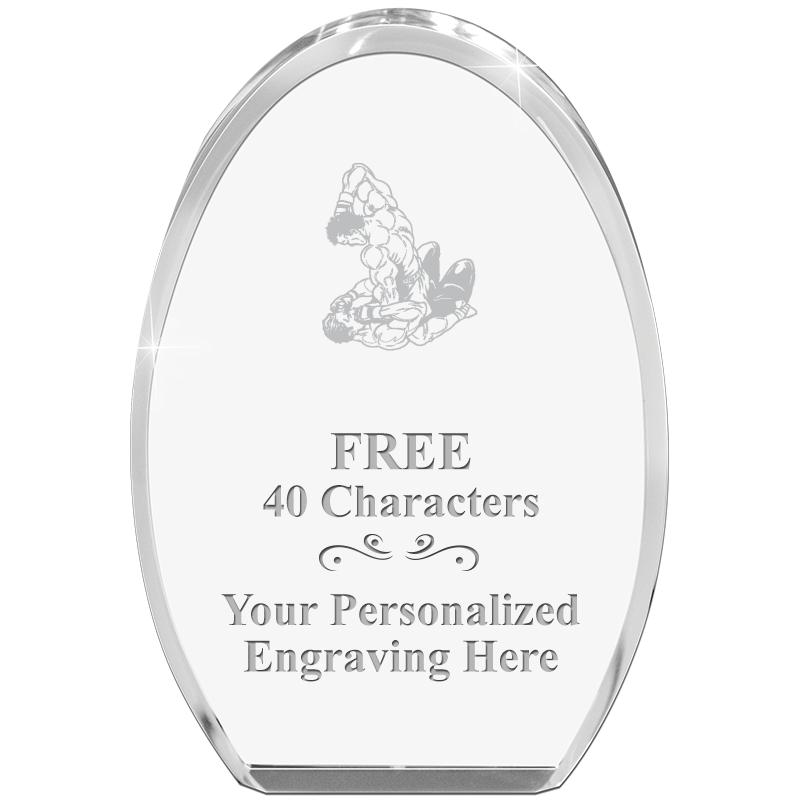 OVAL STANDING PAPERWEIGHT