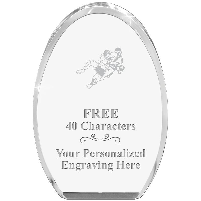 OVAL STANDING PAPERWEIGHT