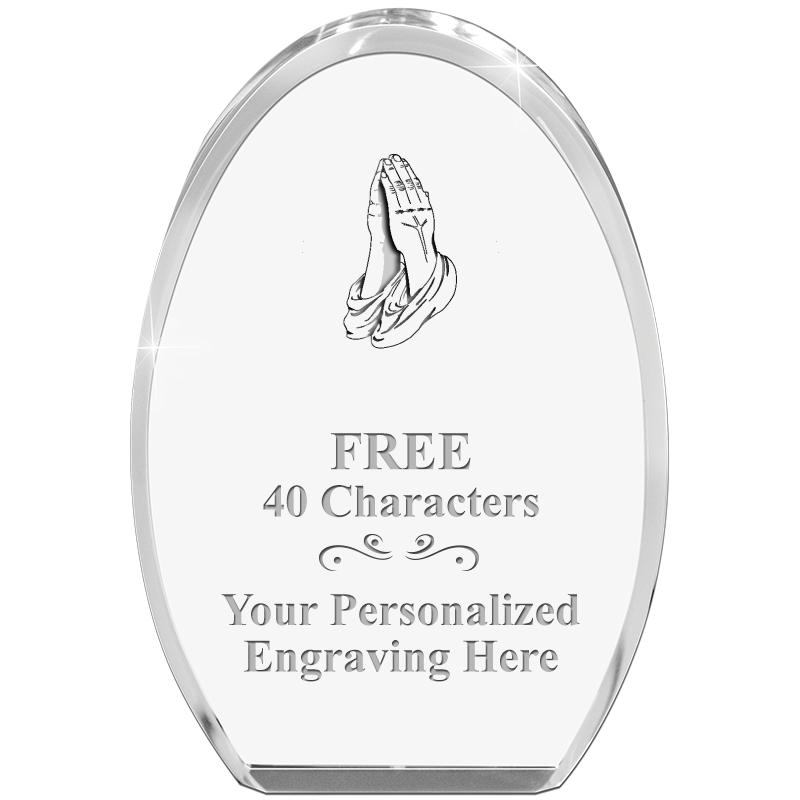 OVAL STANDING PAPERWEIGHT