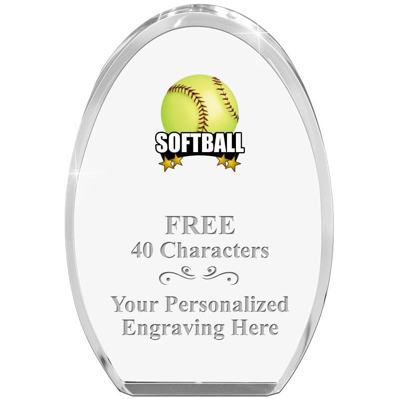 OVAL STANDING PAPERWEIGHT