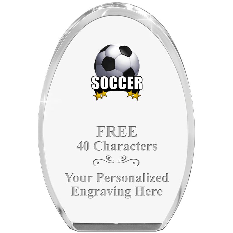 OVAL STANDING PAPERWEIGHT