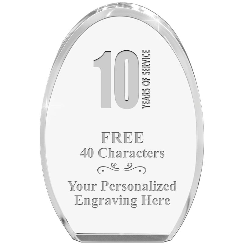 OVAL STANDING PAPERWEIGHT