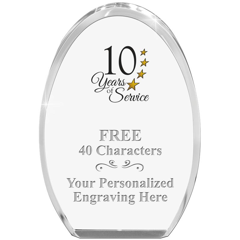 OVAL STANDING PAPERWEIGHT