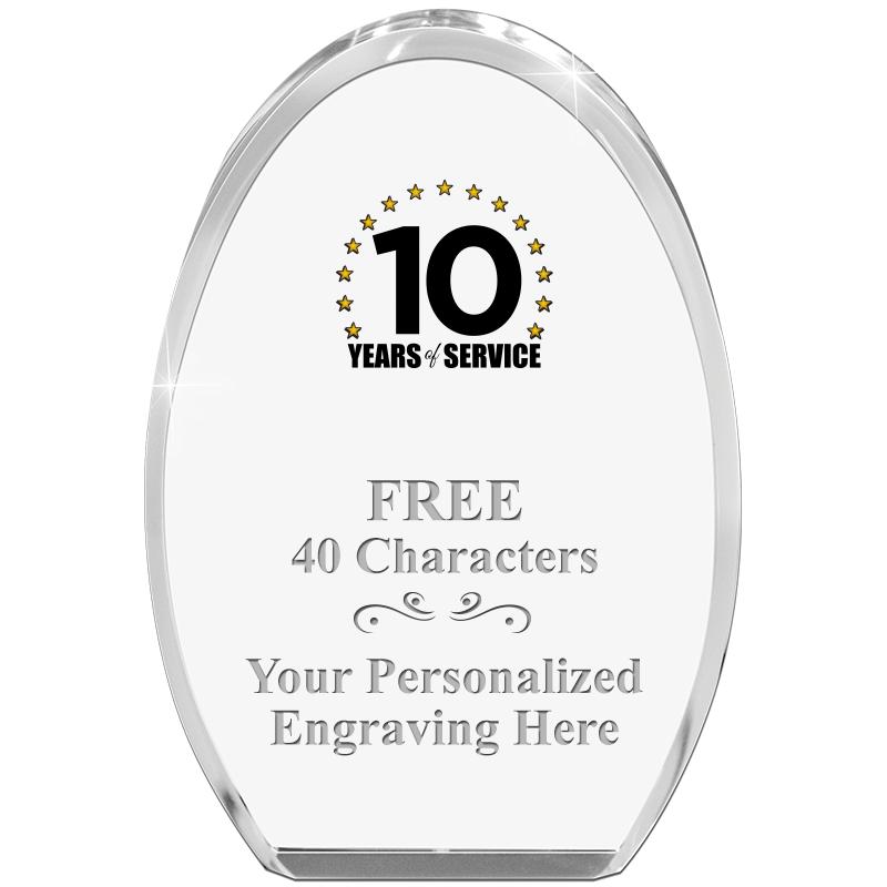 OVAL STANDING PAPERWEIGHT