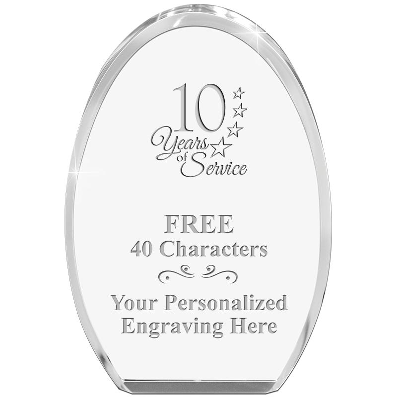 OVAL STANDING PAPERWEIGHT