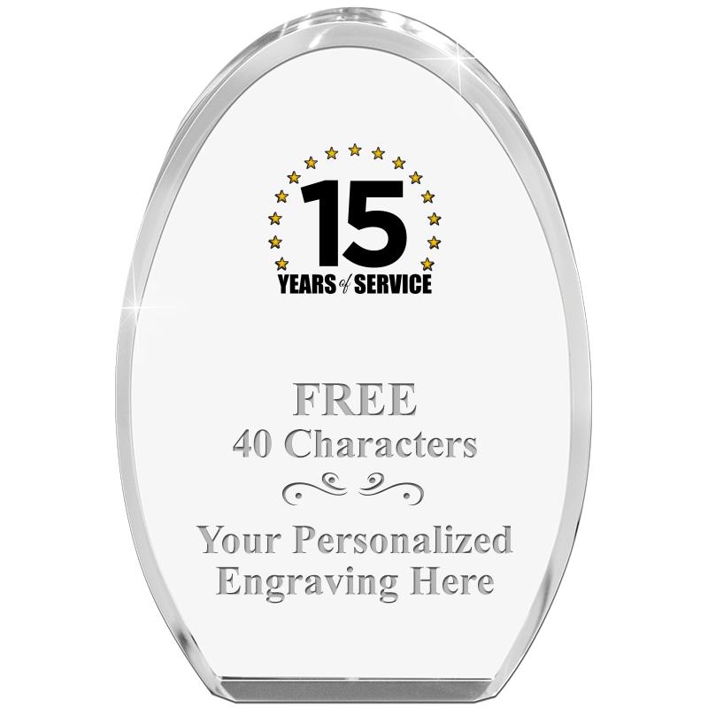 OVAL STANDING PAPERWEIGHT