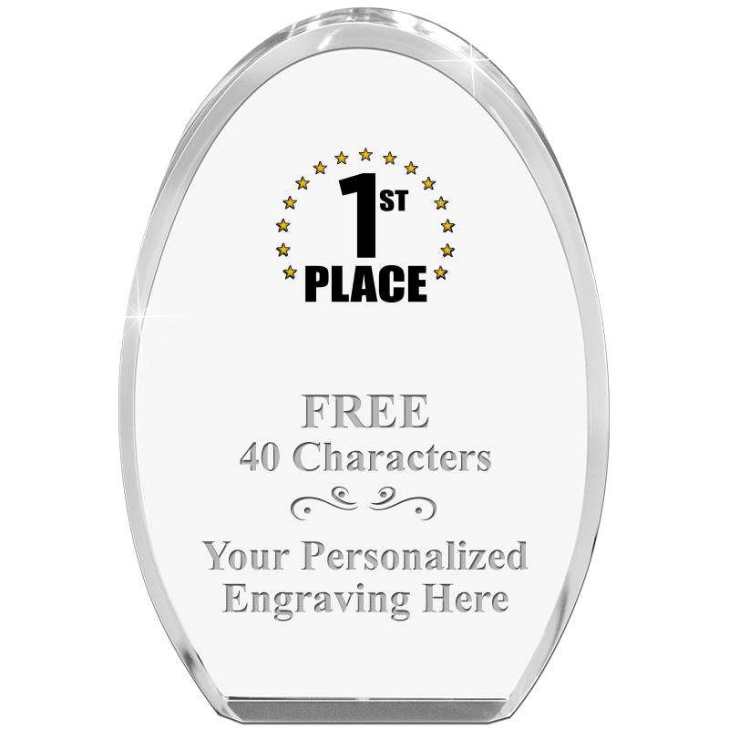 OVAL STANDING PAPERWEIGHT