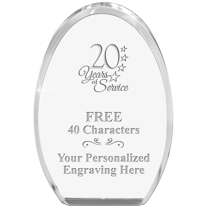 OVAL STANDING PAPERWEIGHT