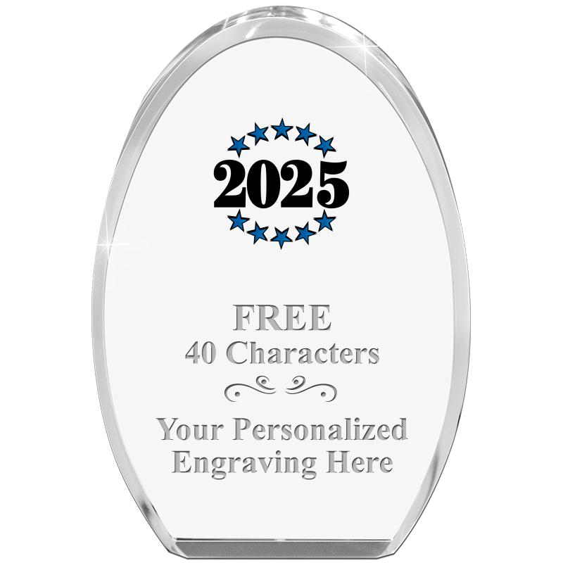 OVAL STANDING PAPERWEIGHT