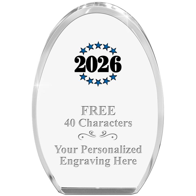 OVAL STANDING PAPERWEIGHT