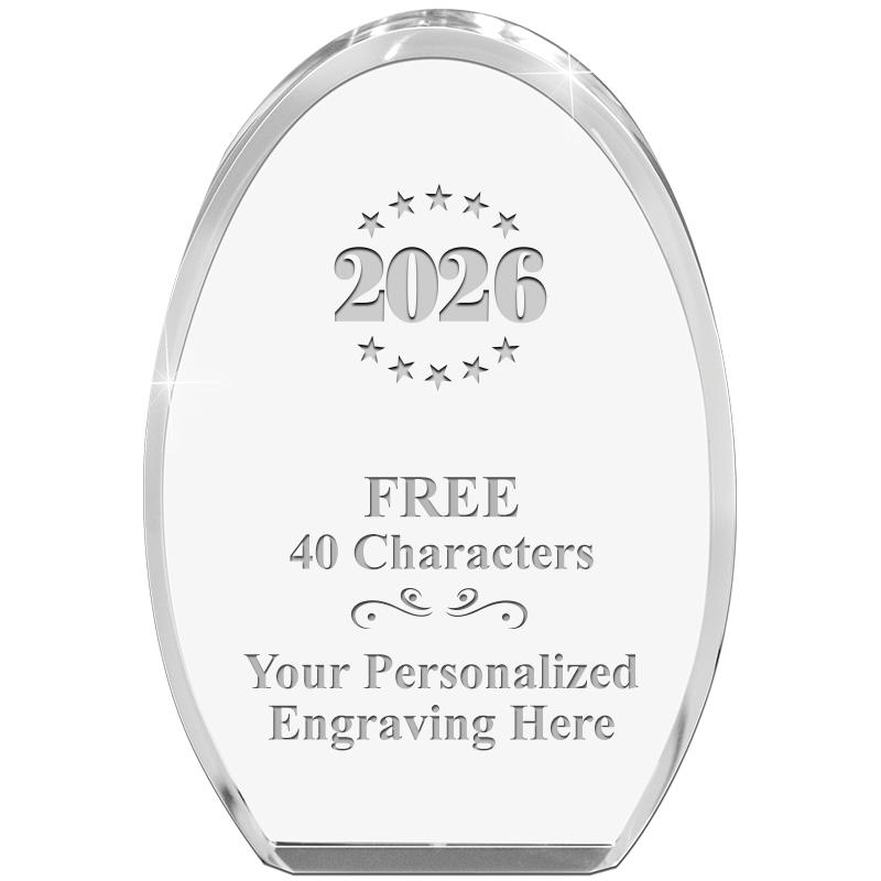 OVAL STANDING PAPERWEIGHT