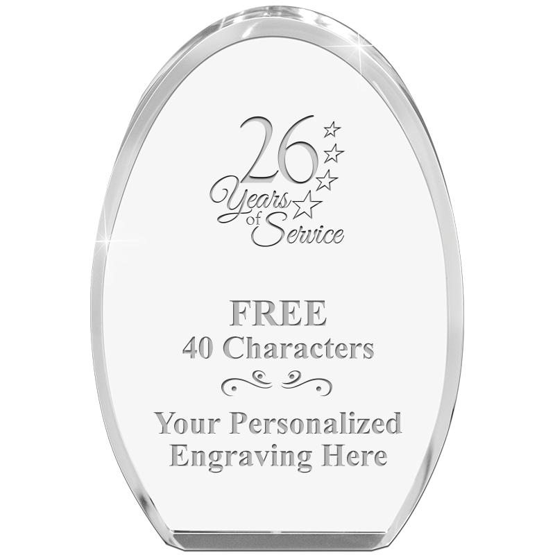 OVAL STANDING PAPERWEIGHT