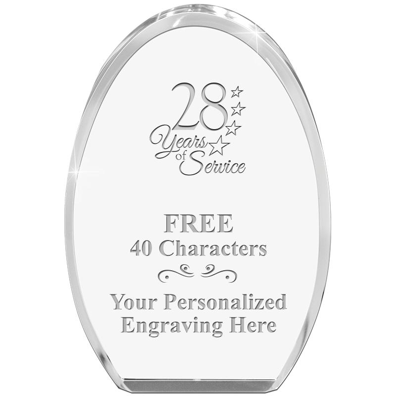 OVAL STANDING PAPERWEIGHT