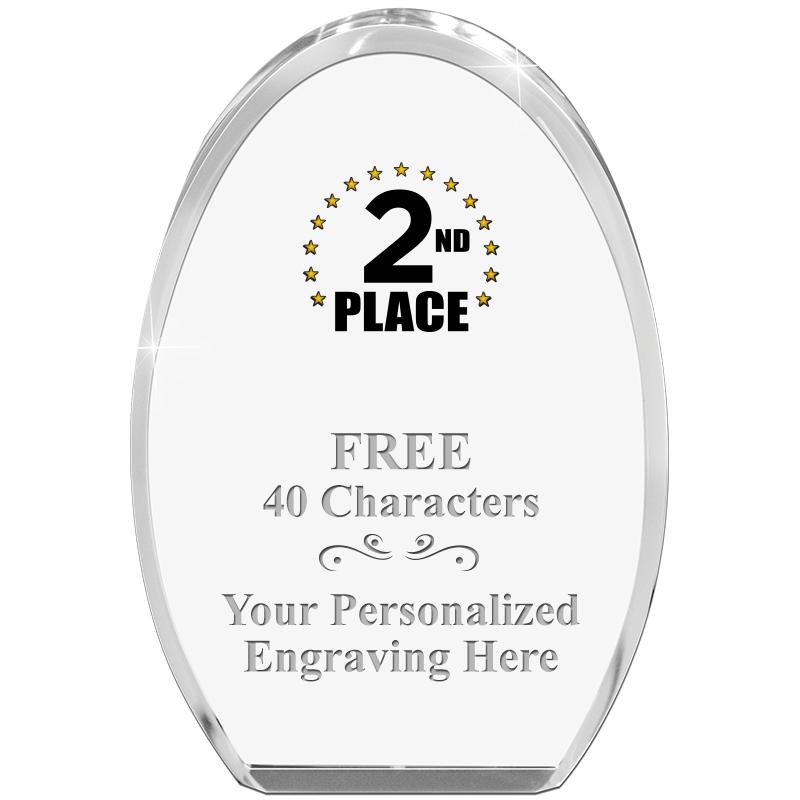 OVAL STANDING PAPERWEIGHT