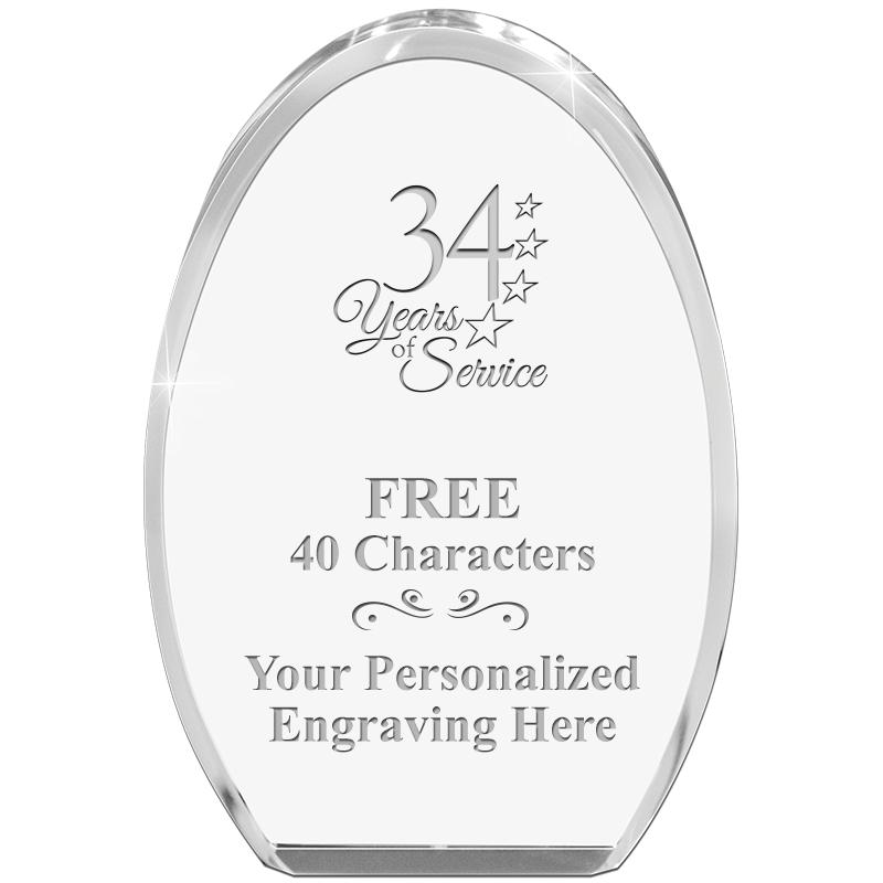 OVAL STANDING PAPERWEIGHT