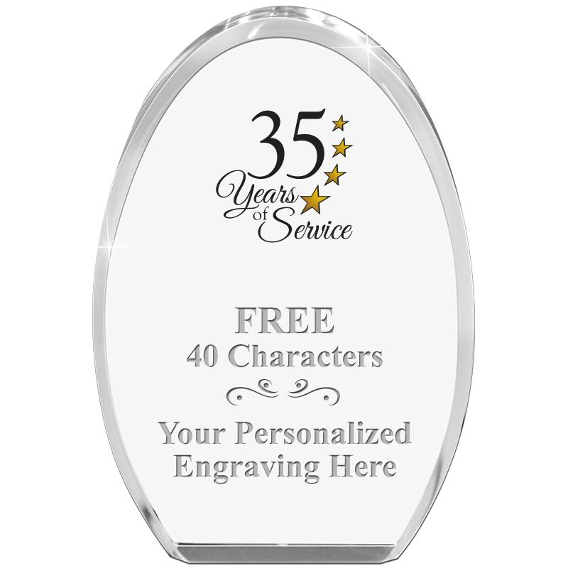 OVAL STANDING PAPERWEIGHT