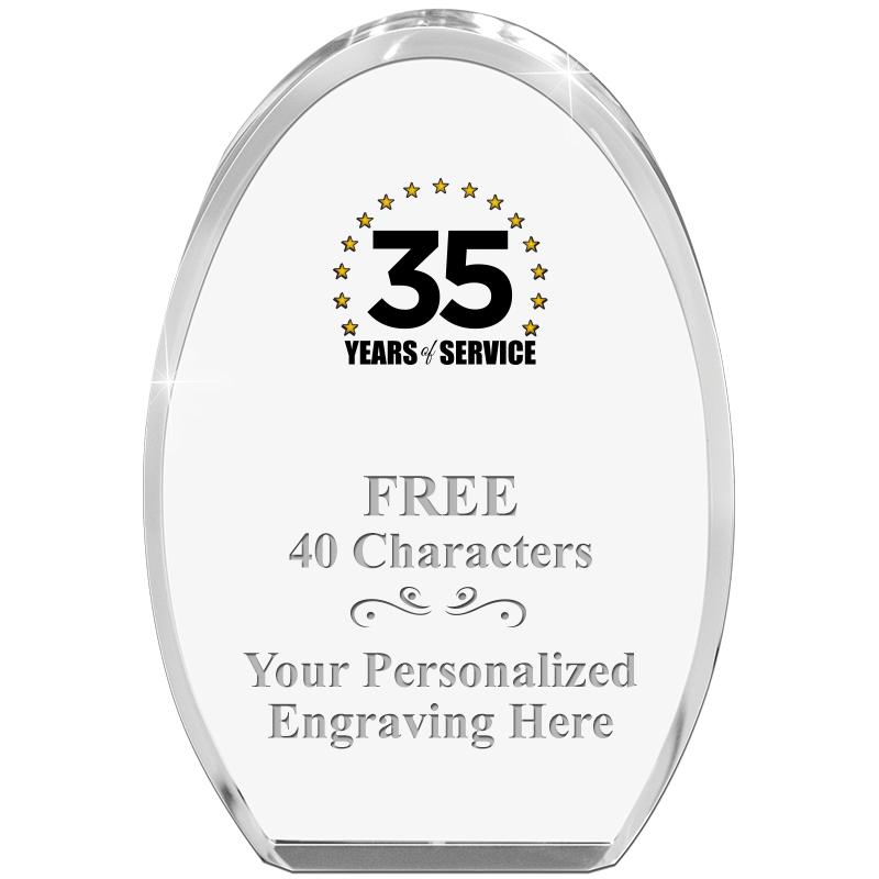 OVAL STANDING PAPERWEIGHT