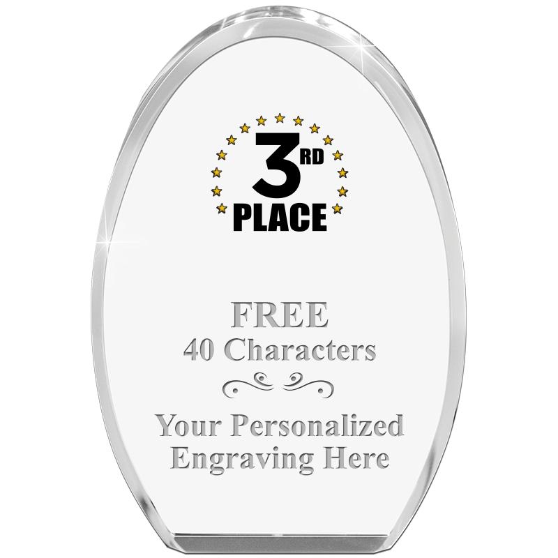 OVAL STANDING PAPERWEIGHT