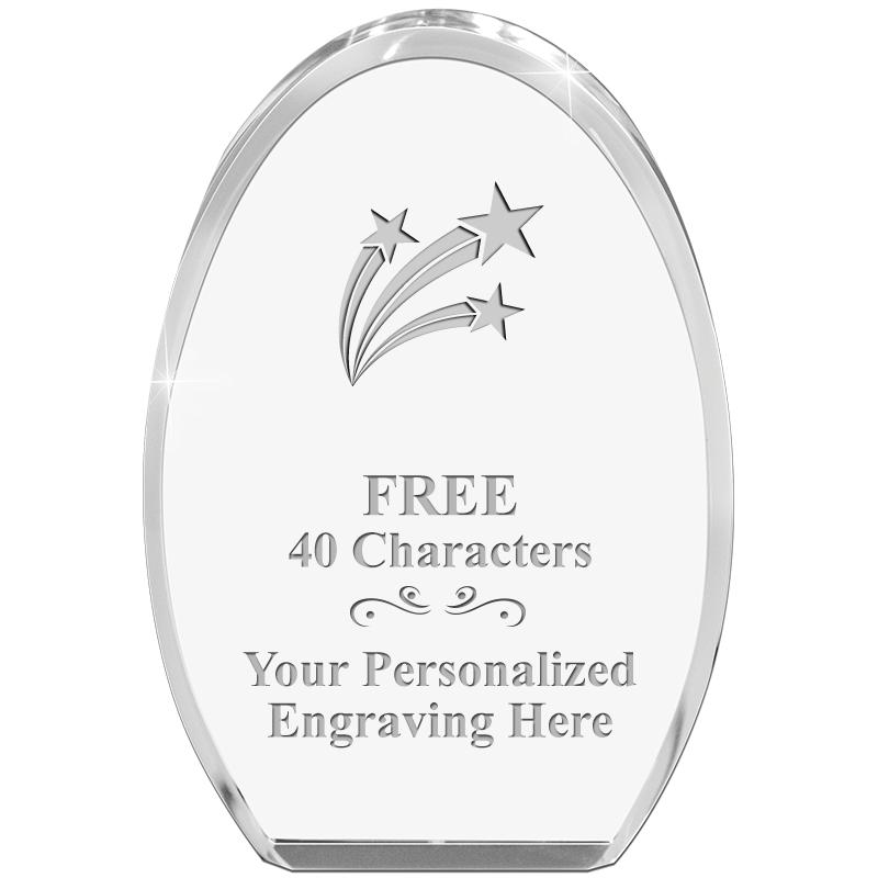 OVAL STANDING PAPERWEIGHT