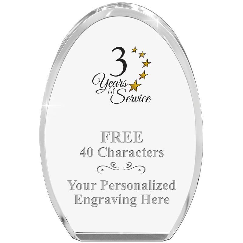 OVAL STANDING PAPERWEIGHT