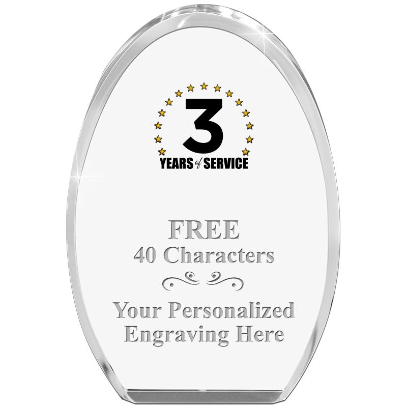 OVAL STANDING PAPERWEIGHT