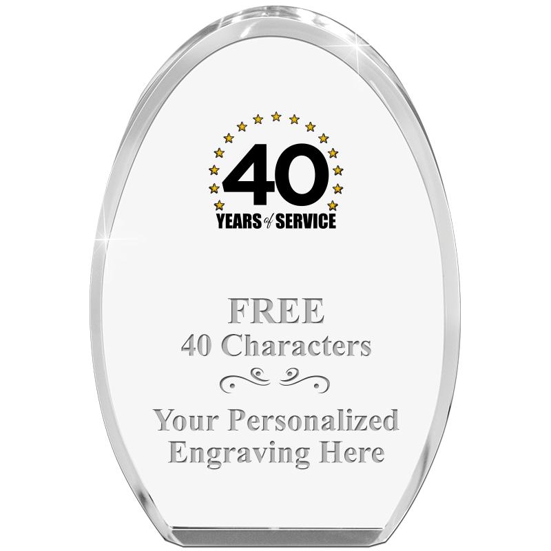 OVAL STANDING PAPERWEIGHT