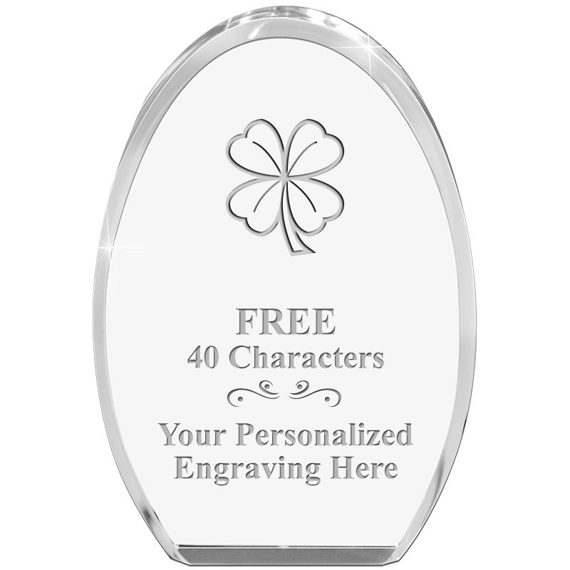 OVAL STANDING PAPERWEIGHT