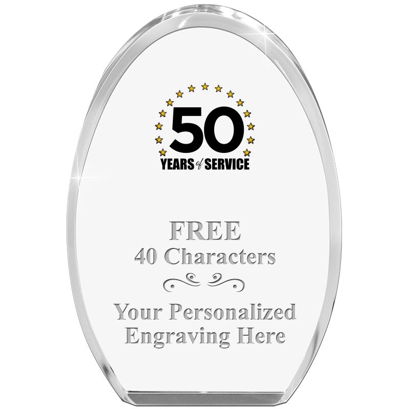 OVAL STANDING PAPERWEIGHT