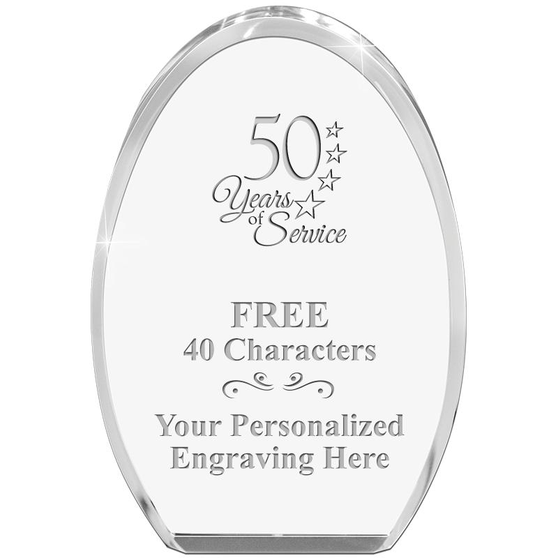 OVAL STANDING PAPERWEIGHT