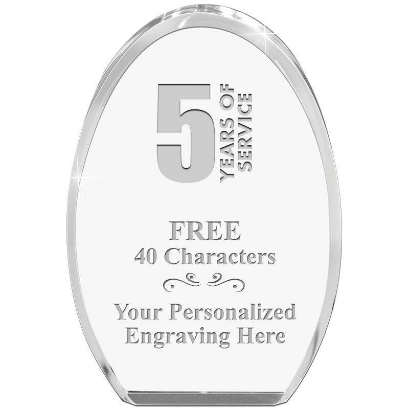 OVAL STANDING PAPERWEIGHT