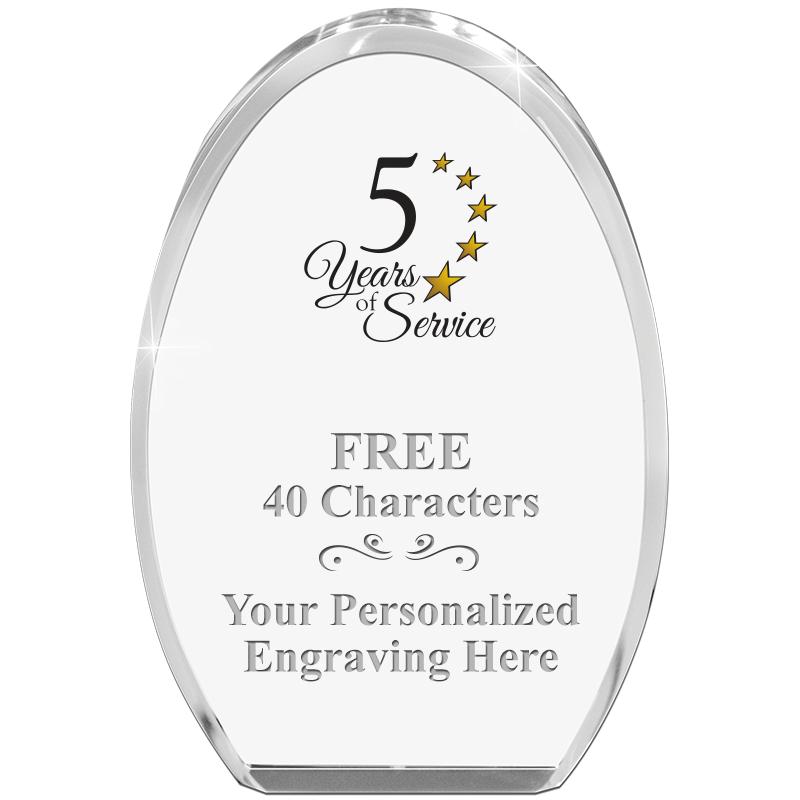 OVAL STANDING PAPERWEIGHT