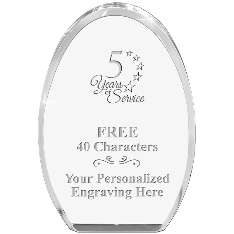 OVAL STANDING PAPERWEIGHT